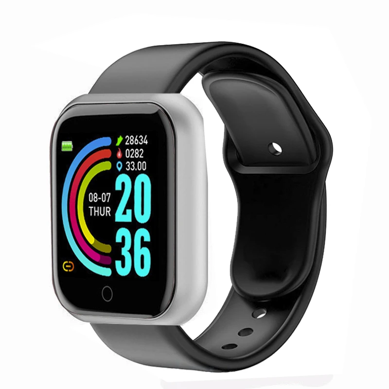 D20 Smart Watch Men Sport Fitness Tracker Blood Pressure  Heart Rate  Monitor Y68 Women Bracelet For Android IOS Xiaomi Kids 
