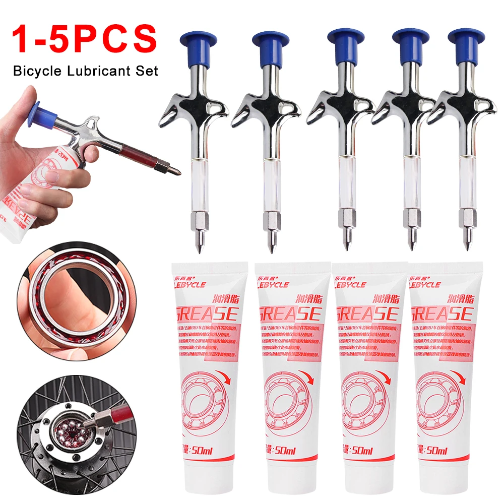 15pcsBicycleHubGreaseLubricantwithOilingGunMTBBikeOilHub