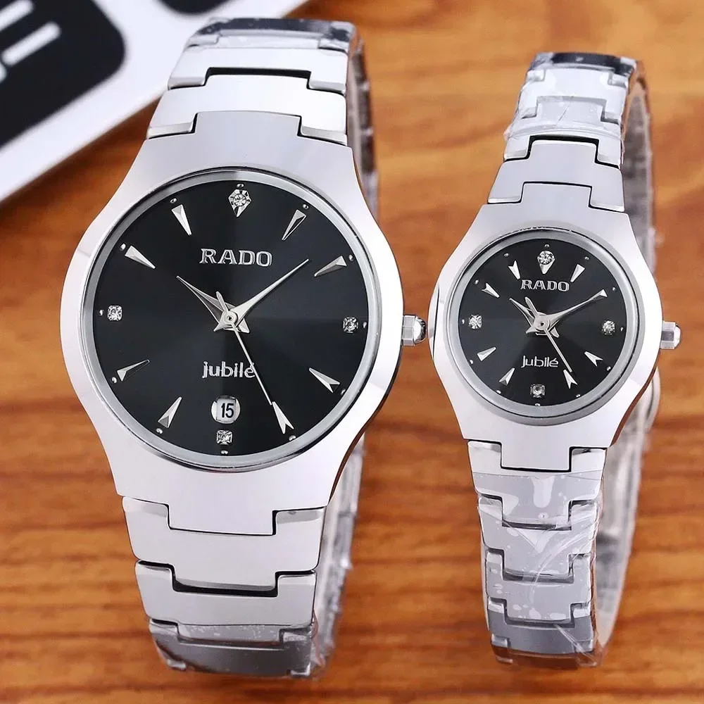 Rado 남녀공용 오리지널 브랜드 시계, 스테인레스 스틸, 자동 날짜 표시, 하이 퀄리티 스포츠, AAA 쿼츠 시계