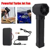 Turbo Jet Fan Handheld Powerful Air Blower LED Lighting Turbo Fan 64mm Brushless Motor Electric Duct Fan Thrust Blower 1