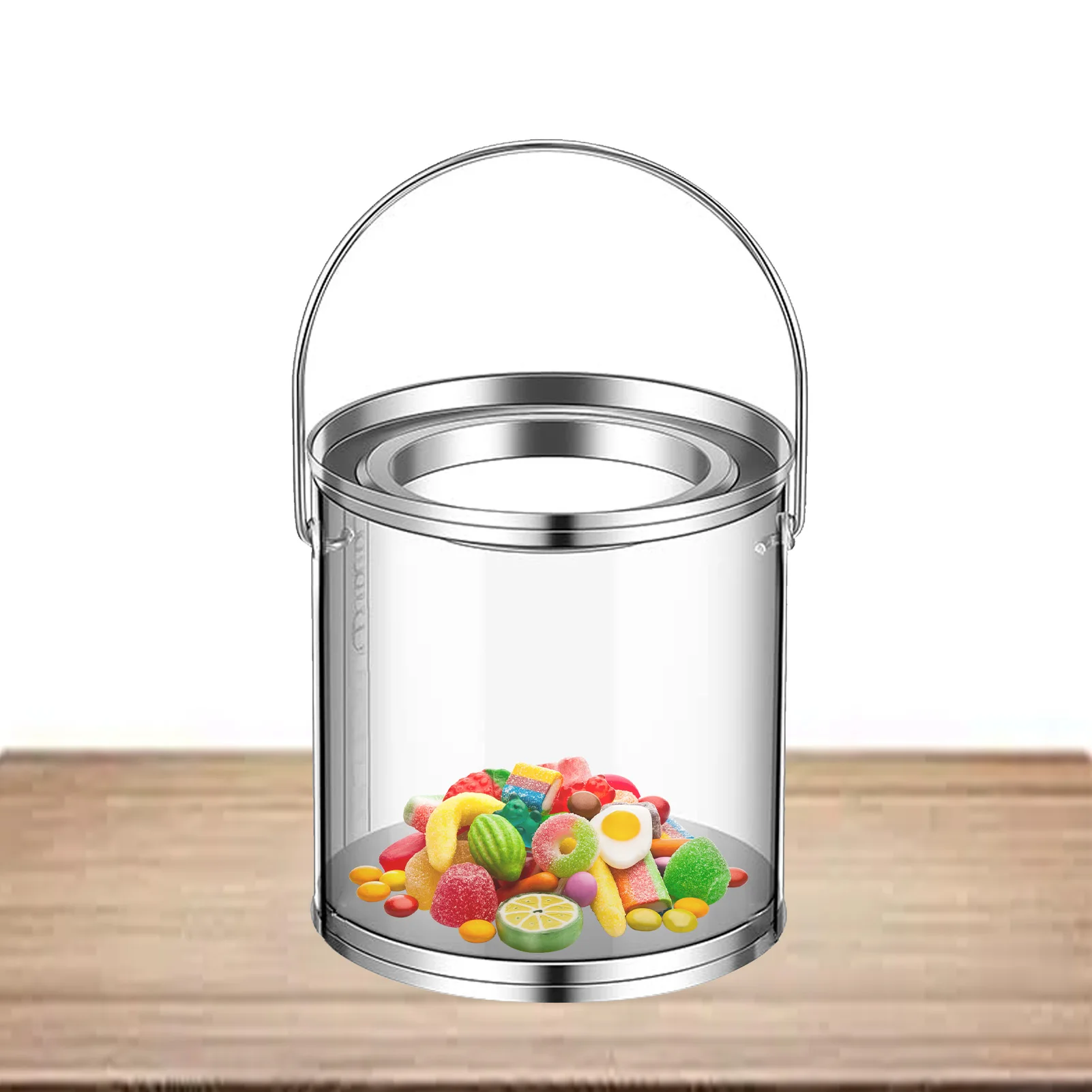 

12 Pieces Clear Paint Cans Mini Paint Containers With Lids PVC Empty Paint Can Paint Can Containers Not For Liquids Or Heavy