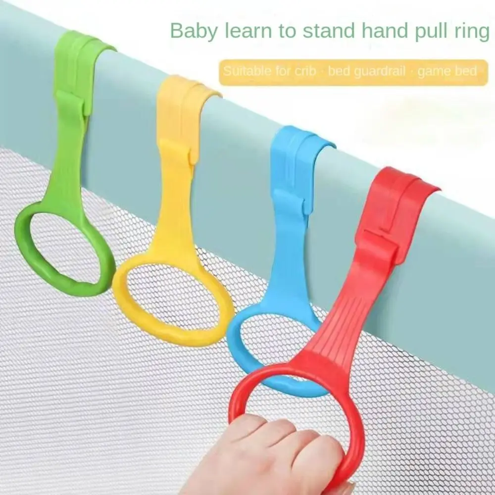2/4PCS Gift Plastic Playpen Pull Ring Baby Walking Assist Tools Light Weight Stand Rings Playpen Accessories Baby Toys Playpen 2