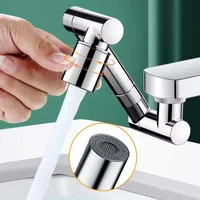 1440° Rotatable Scalable Metal Faucet Aerator Bathroom Tap Splash-proof Bubbler Faucet Filter Nozzle Tap Saving Water Extender 2