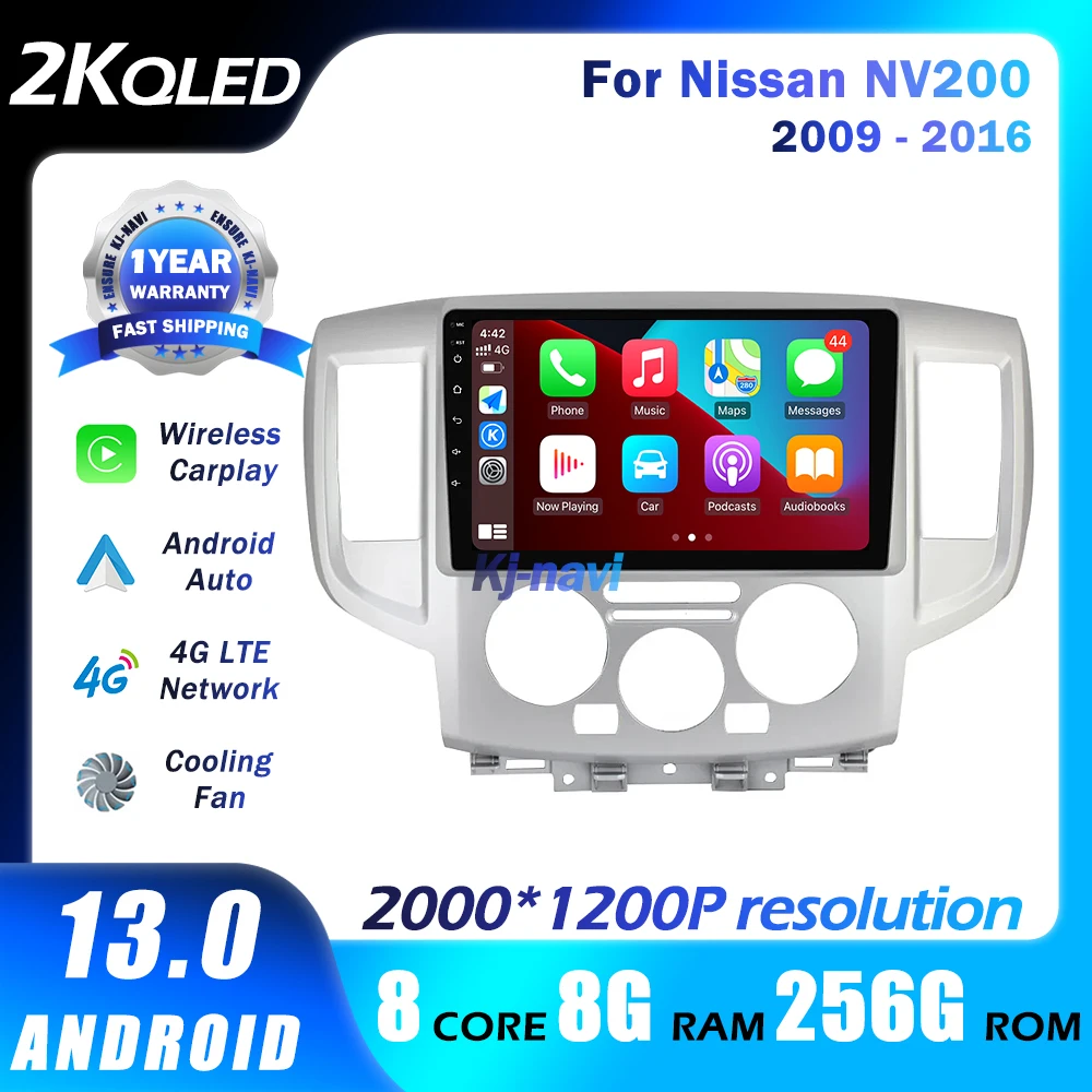 

Car Raido Android 13 For Nissan NV200 2009 - 2016 Carplay Stero Multimedia Video DSP Autoradio Player Navigation GPS 5GWifi