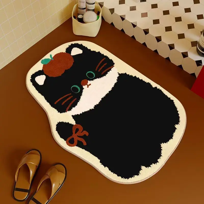 Cute Cat Imitation Cashmere Rug 1