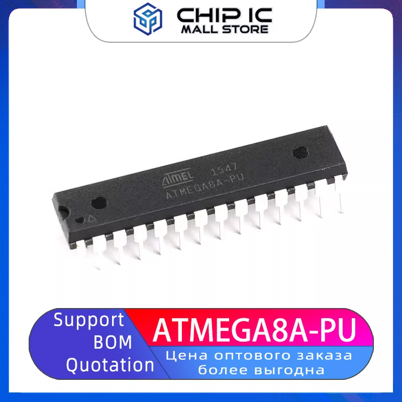 

ATMEGA8A-PU In-line AVR Microcontroller /8K Flash Microcontroller DIP-28 100% New Original Stock