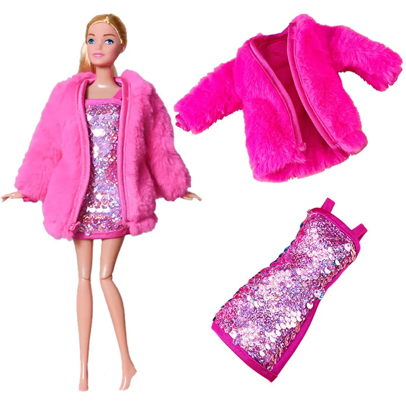 Movie Costume For Barbie Doll Princess Dress Fashion Coat For 1/6 BJD Doll Accessories Costumes Birthday Party Toys