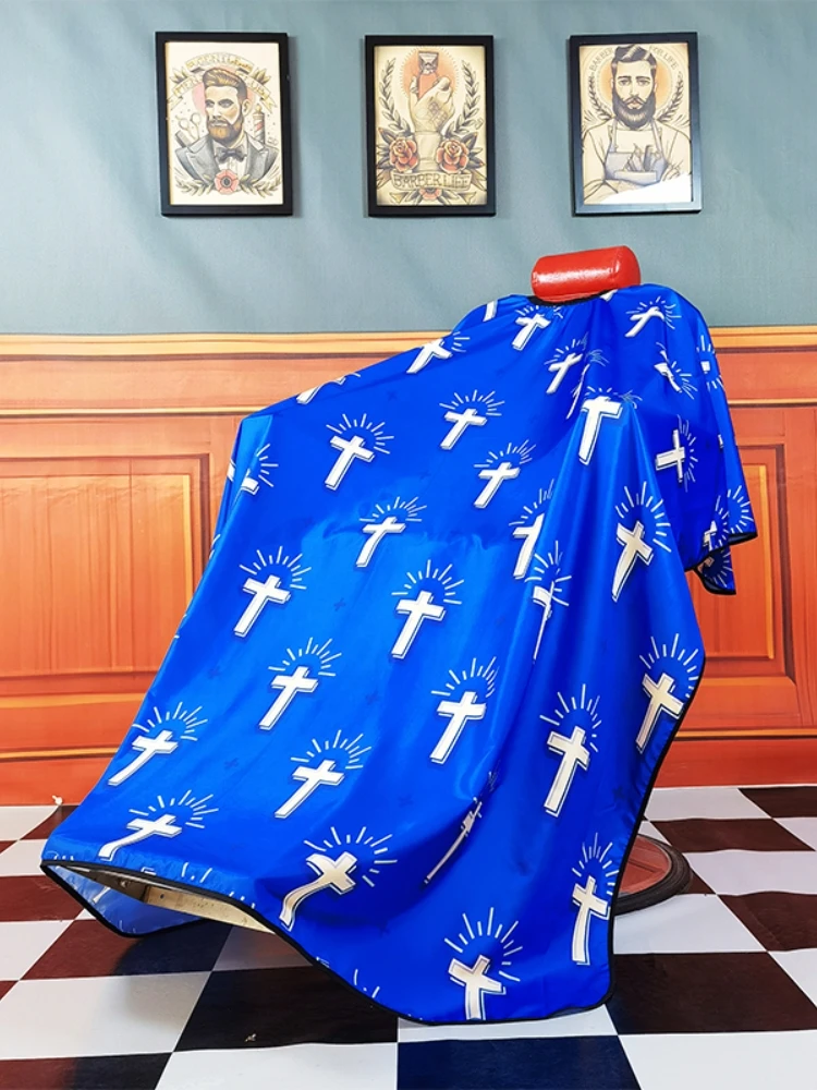 Printing Pro Adult Barber Cloth Gown Waterproof Hairdresser Cape for Hair Cutting Barber Aprons Hair Style Salon Supplies