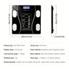 1pc Body fat scale, intelligent wireless digital bathroom weight scale, body composition analyzer weight scale 6