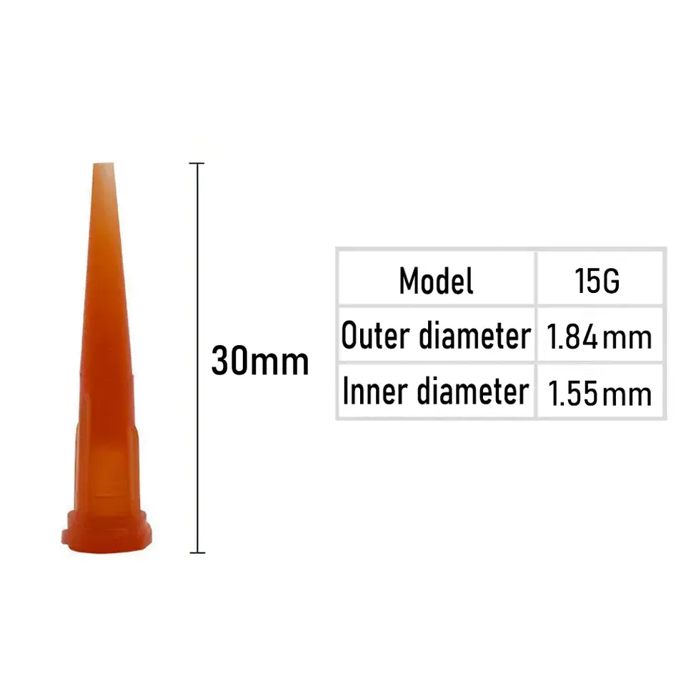 10pcs Luer Lock TT Tapered Tips Precision Liquid Syringe Dispenser Needles Tips 30mm 10/11/13/14/15/16/18/20/21/22/23/25/27/30G image 20