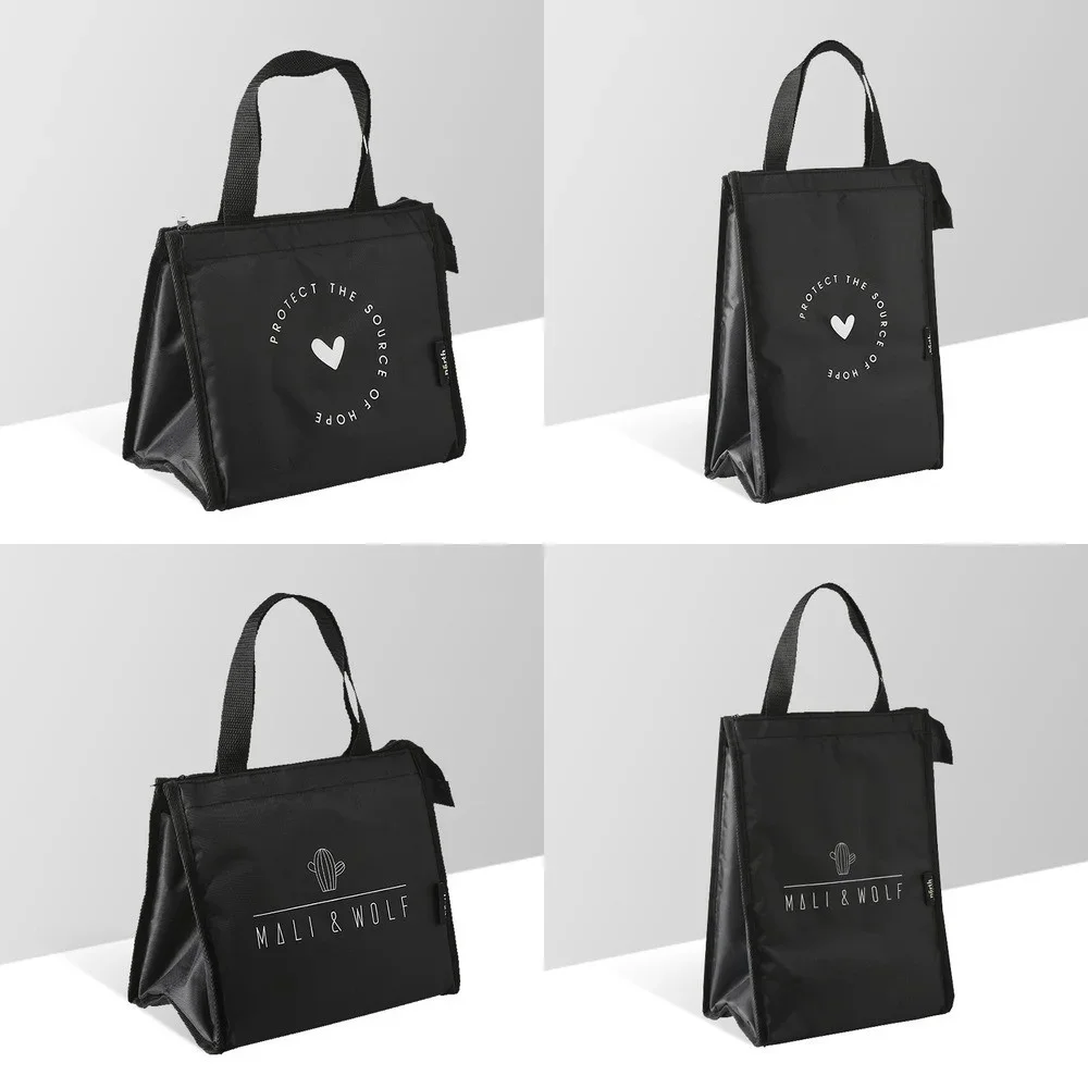 

Waterproof Lunch Bag For Men Women Lunch Box Bag Tote Bag Thickened Bento Bag Oxford Cloth Thermal Picnic Bag