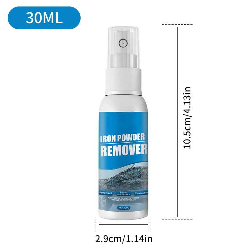 Iron Powder Remover 30/100ML Protect Wheels And Brake Discs From Iron Dust Rim Rust Cleaner for Auto Detail Chemical Car Care longest lasting car wax Paint Care & Polishes