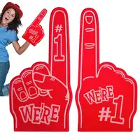 Cheer Up Foam Fingers For Sports Number 1 Cheer On Cheerleading Props Hand Finger Gloves 18 Inch Sports Cheer Fan Finger 1