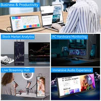 12.3 inch 1920x720 IPS screen monitor , HD LCD Bar Extender Monitor for Laptop/PC/Switch/Xbox, Type-C & HDMI Ports - Image 5