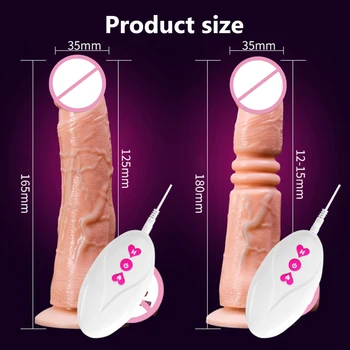 Remote Control Thrusting Dildo for Women Realistic Penis Vibrators Lesbian Toy Sex Machine Silicone Big Dick Female Masturbation 6