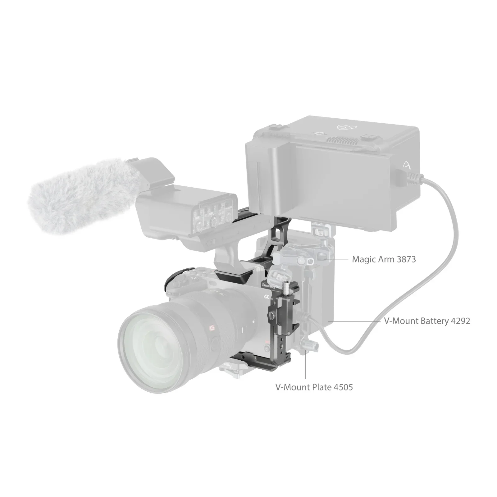 SmallRig HawkLock Quick Release Advanced Cage Kit for Sony FX3 / FX30 Camera Wit