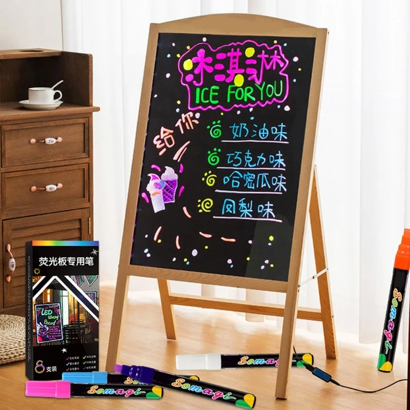 1 PC Liquid Chalk Marker Pens Erasable Multi Colored Highlighters LED  Writing Board Glass Window Art 8 Colours Marker Pens