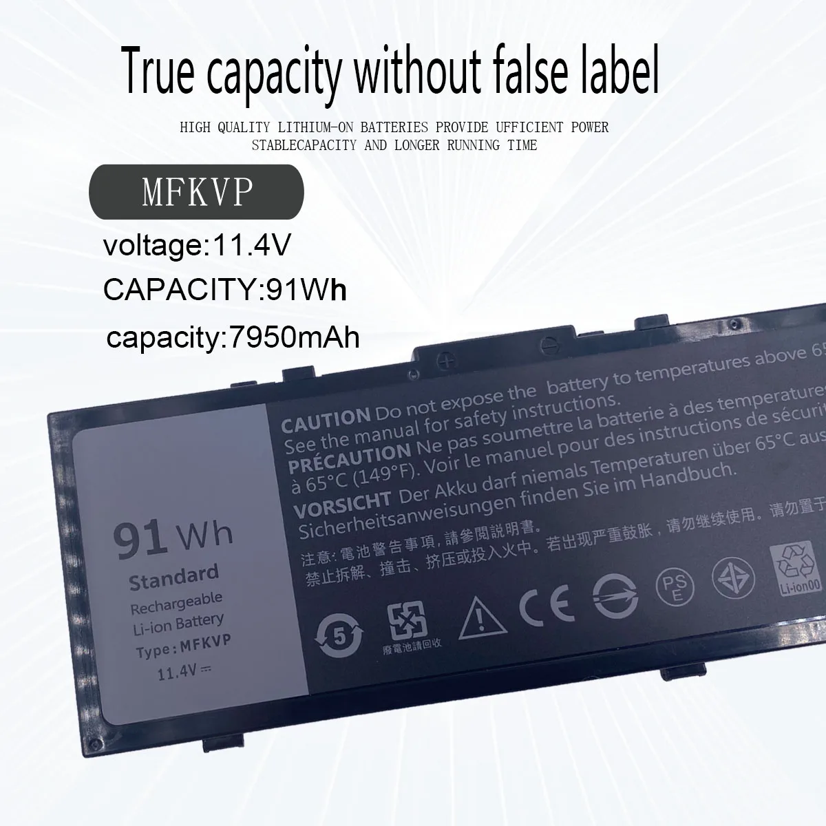 Laptop Battery MFKVP Laptop Battery For Dell Precision 7510 7520 7710 7720 M7710 M7510 T05W1 1G9VM GR5D3 0FNY7 M28DH
