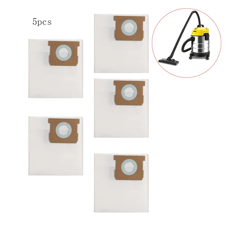 Karcher-grandes Bolsas de pó para Aspirador de pó 1.098324 Wd1s Clássico Molhado e Seco Peças de Limpeza Pcs