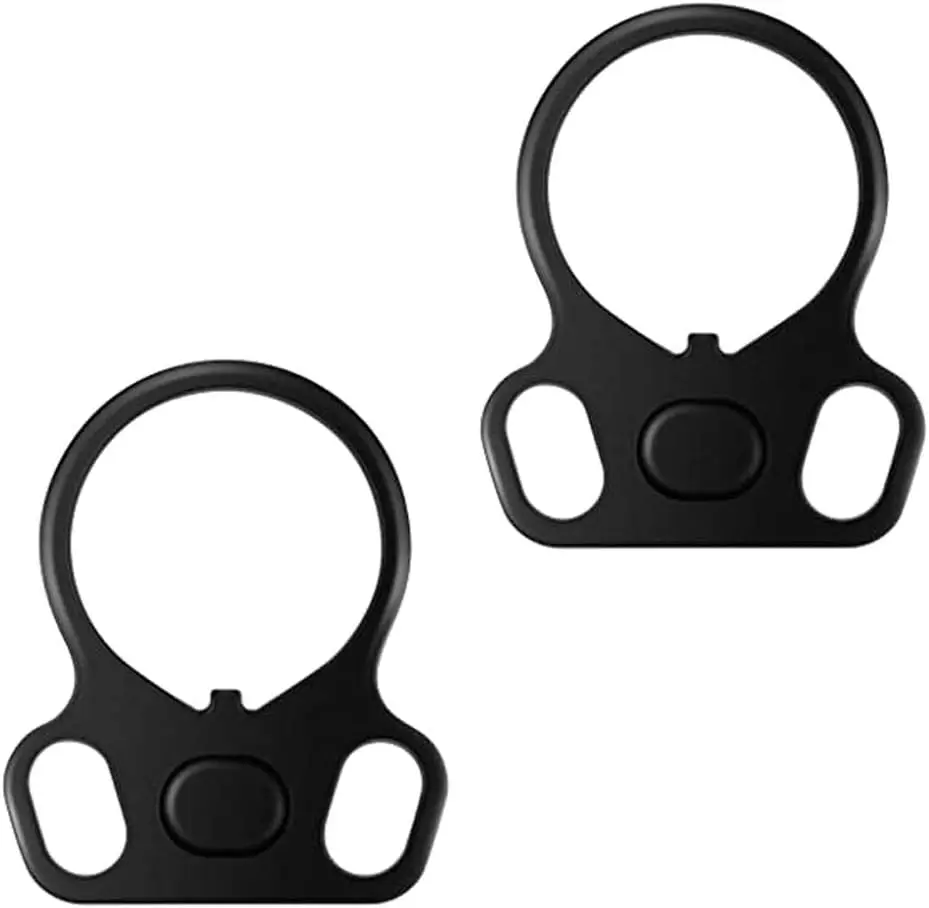 New Rifle End Plate Sling Adapter Dual Loop One Single Point Sling Mount For Airsoft AR-15 M4 AK47 AR10 Hunting Gun Accessories