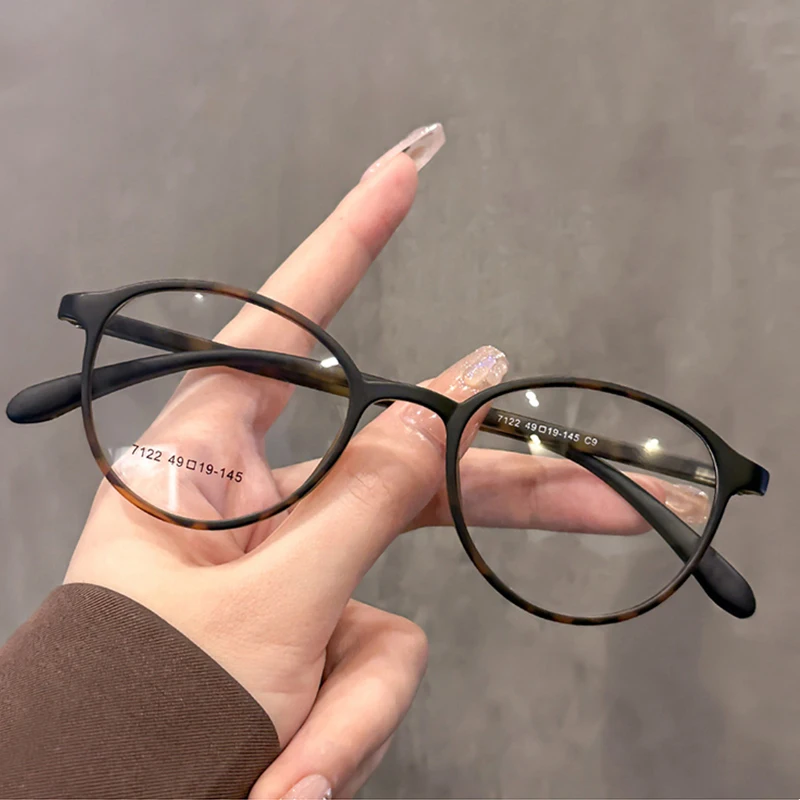 MOMOJA Brand Design Retro Round Optical Prescription Ultra Light Comfortable Glasses Frames For Men And Women 7122 eyeglasses frames eyewear frames
