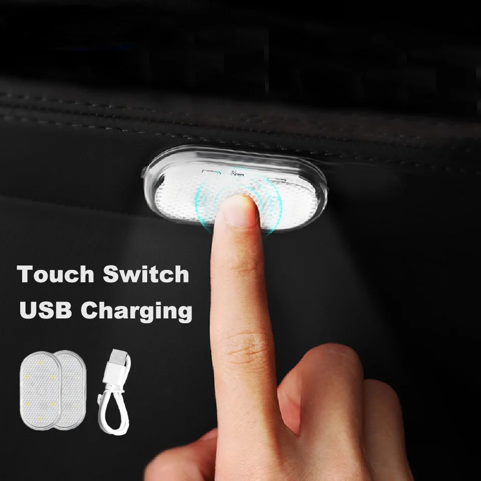 Jenor Luci LED Per Interni Auto - Kit Di Illuminazione Da Lettura Per Padiglione, 12V, 6000K, Facile Installazione