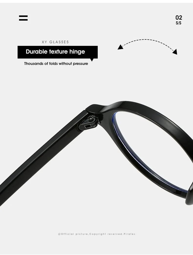 Neue Vintage Oval Computer Brille Rahmen Frauen Männer Anti Blau Licht Runde Brillen Blockieren Optische Spektakel Ellipse Brillen – Detail 14