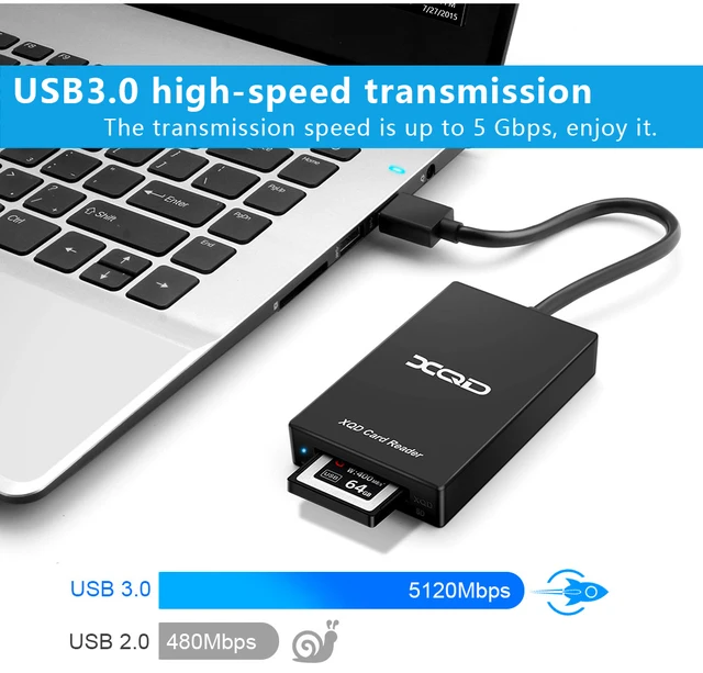 Lecteur de cartes multifonction Type-C vers XQD, USB 3.0, vitesse jusqu'à  5Gbps, Sony M, G, carte mémoire pour carte SD - AliExpress