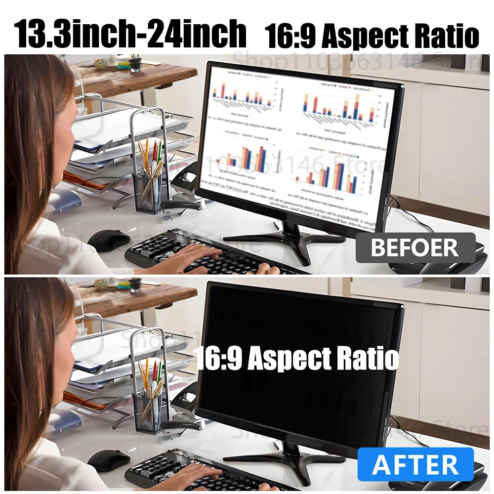 

Privacy Screen Protector For Laptop 15.6 17.3 18.5 19 21.5 23 23.8 24 inch PC Computer Privacy Protection Filter Anti-peep Film