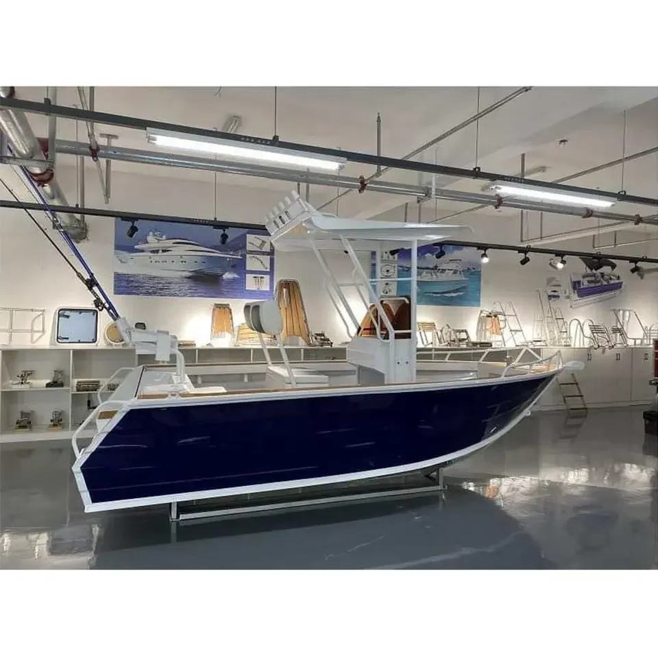 Allhouse barca da lavoro da pesca con Console centrale con scafo in alluminio di alta qualità con motore - immagine 6