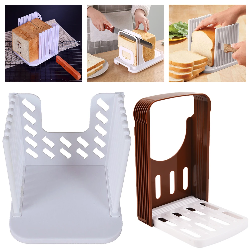 Adjustable Toast Slicer Foldable Toast Loaf Cutter Multifunctional Bread Cutting Guide Tool Kitchen Baking Tools baking tool,baking accessories,bread cutter