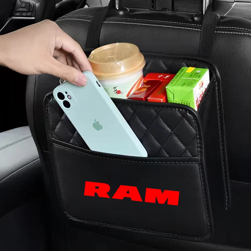 

Car seat back storage bag Multi-functional storage suspension bag For Dodge Ram 1500 2500 3500 Accessories