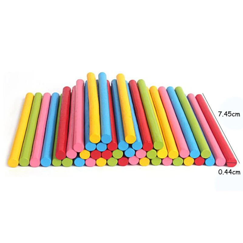 Wood Educational Number Math Calculate Game Toy Mathematics Puzzle Toys Kid Early Learning Counting Sticks Material Children