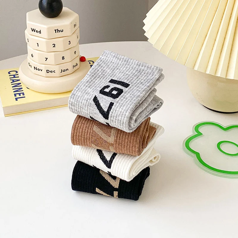 cotton socks kids socks cartoon socks cycling socks baby socks girls socks 4 Pairs hip hop sock sports skateboard fashion leisure gift socks