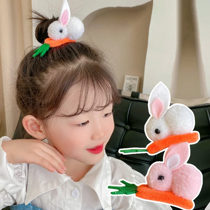 1PCS Neue Stereoskopischen Bunny Baby BB Clips Mädchen Haarnadeln Haar Clips Kinder Nette Headwear Kinder Zubehör – Detail 5