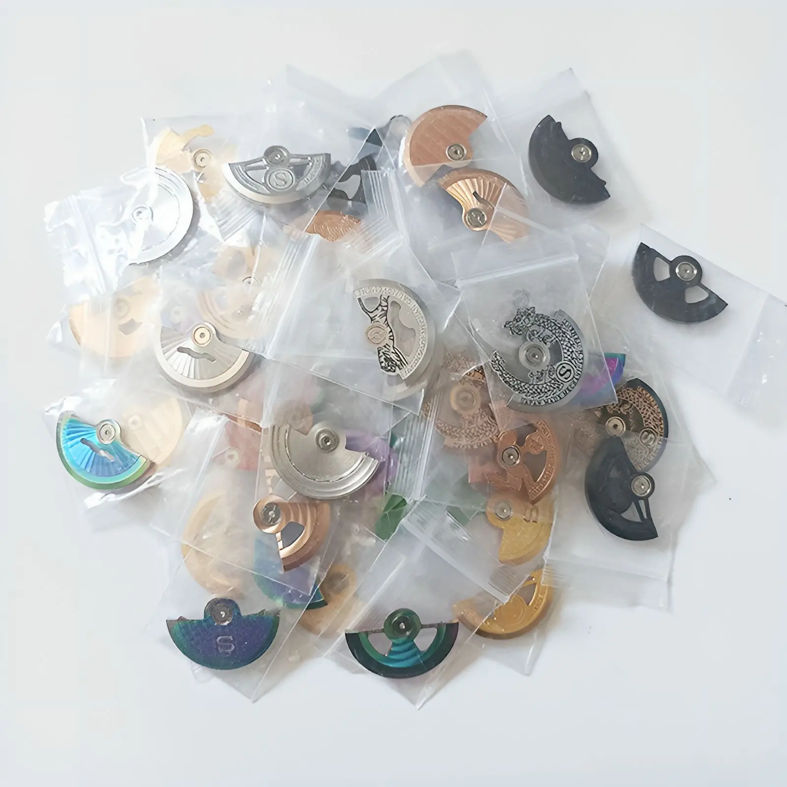 Exquisite Rose Gold Watch Movement Rotor Replacement