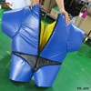 Free air shipping 1.2m Kids Foam PVC Fat Funny Sumo Suit With Helmet And Gloves 1