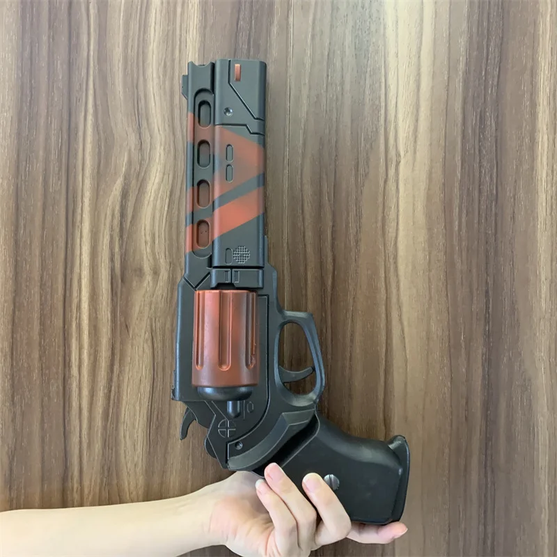 Big Revolvers Destiny Warriors Weapon Red Camouflage Gun 1:1 Cosplay Safety PU Gift Outdoor Toy Rubber No Shooting