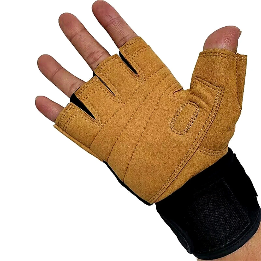 Gym Weightlifting Gloves Pull Ups Training Bodybuilding Wearproof Fitness Gloves
