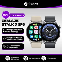 New Zeblaze Btalk 3 GPS Smartwatch 1.43" AMOLED Screen Dual Strap Bluetooth Calling Sports Watch Heart Rate SpO2 Stress Tracking 1