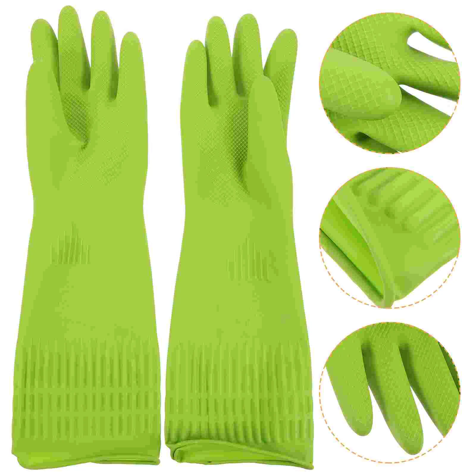 

1 Pair Long Dishwashing Gloves Dish Washing Gloves Dishwashing Hand Cover