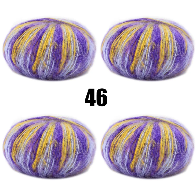 4pcs Mohair Yarn Crochet Cheap Yarns Baby Wool Yarn for Knitting