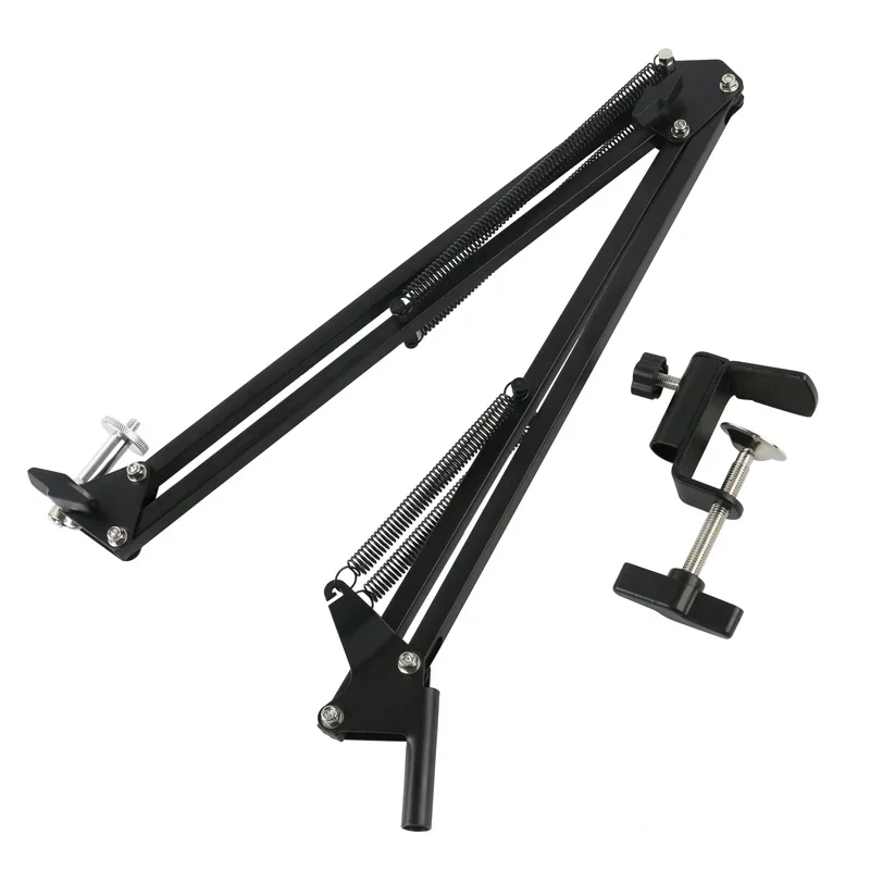 Microscope Video Camera Webcam Desktop Arm Stand Adjustable Boom Table Working Hanger Cantilever Stand Holder 1/4 6mm 40Ring microscope arm stand video microscope stand