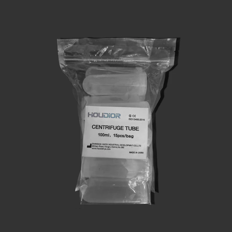 100ml Laboratory Centrifuge Plastic Vial Tube Lab Plastic round bottom Centrifuge Tube 15pcs Laboratory Supplies