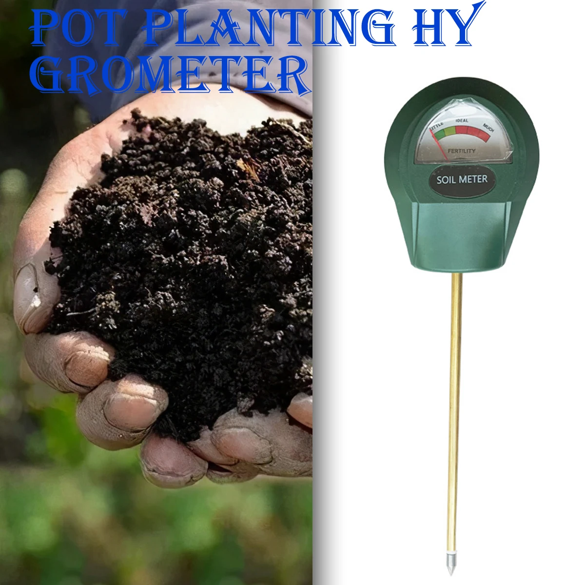 

Flower Soil Fertility Meter Single Needle Soil Tester Flower Horticulture Meter PH Humidity Tester Nutrient Water Tester