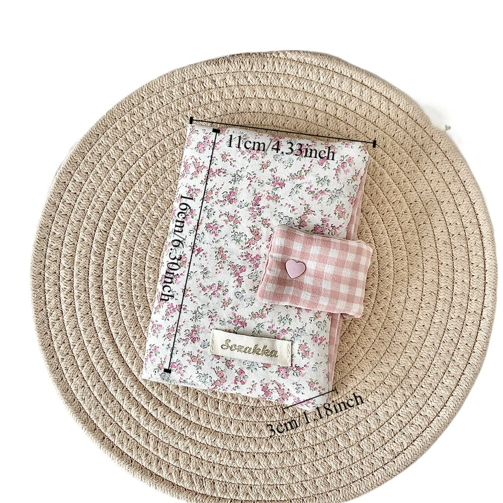 Multipurpose Floral Patterns Notebook Detachable Diary Stain Resistant Floral Print Diary Book Smooth Fabric