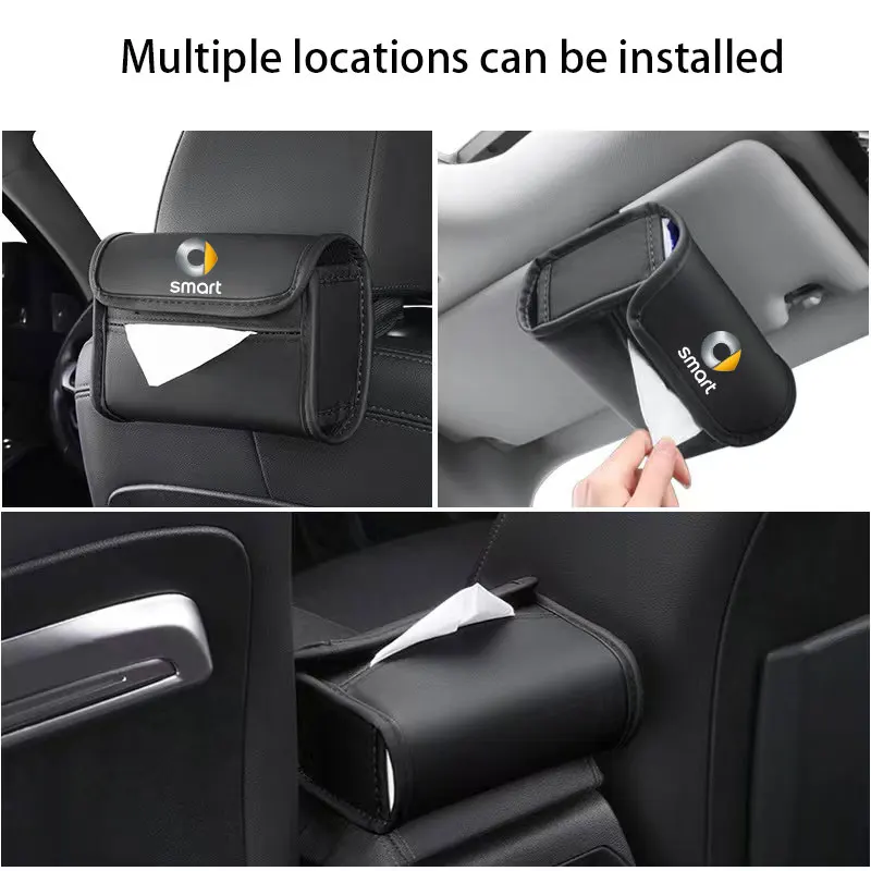 Per Smart Fortwo Forfour 453 451 450 Car Car Tissue Bag Organizer Car Seat Back Hanging Bag Storage