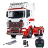 770S RC Tractor Trcuk 6x6 Metal Chassis 1/14 Remote Control Vehicle ST8 Radio Car with Sound Light Smoking 2-speed Model Toys 3