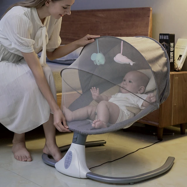 Neonato sedia a dondolo elettrica telecomando culla elettrica sedia Comfort  neonato culla Baby Clam Chair crescita