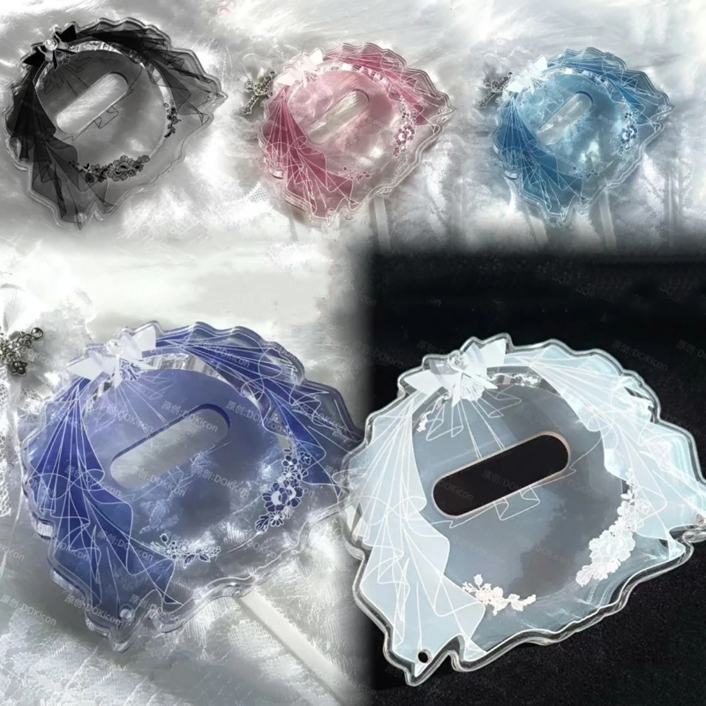 New Simple 58mm Veil Shape Photo Frame Acrylic Badge Storage Frame ...